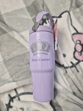 Juicy Couture Lavender Rhinestone Crown Tumbler